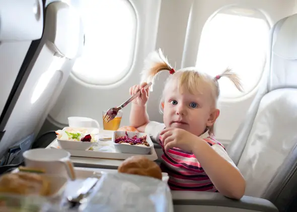 kid on a plane.