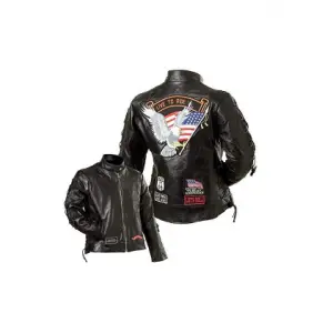 Women's motorcycle Jackets - Diamond Plate
