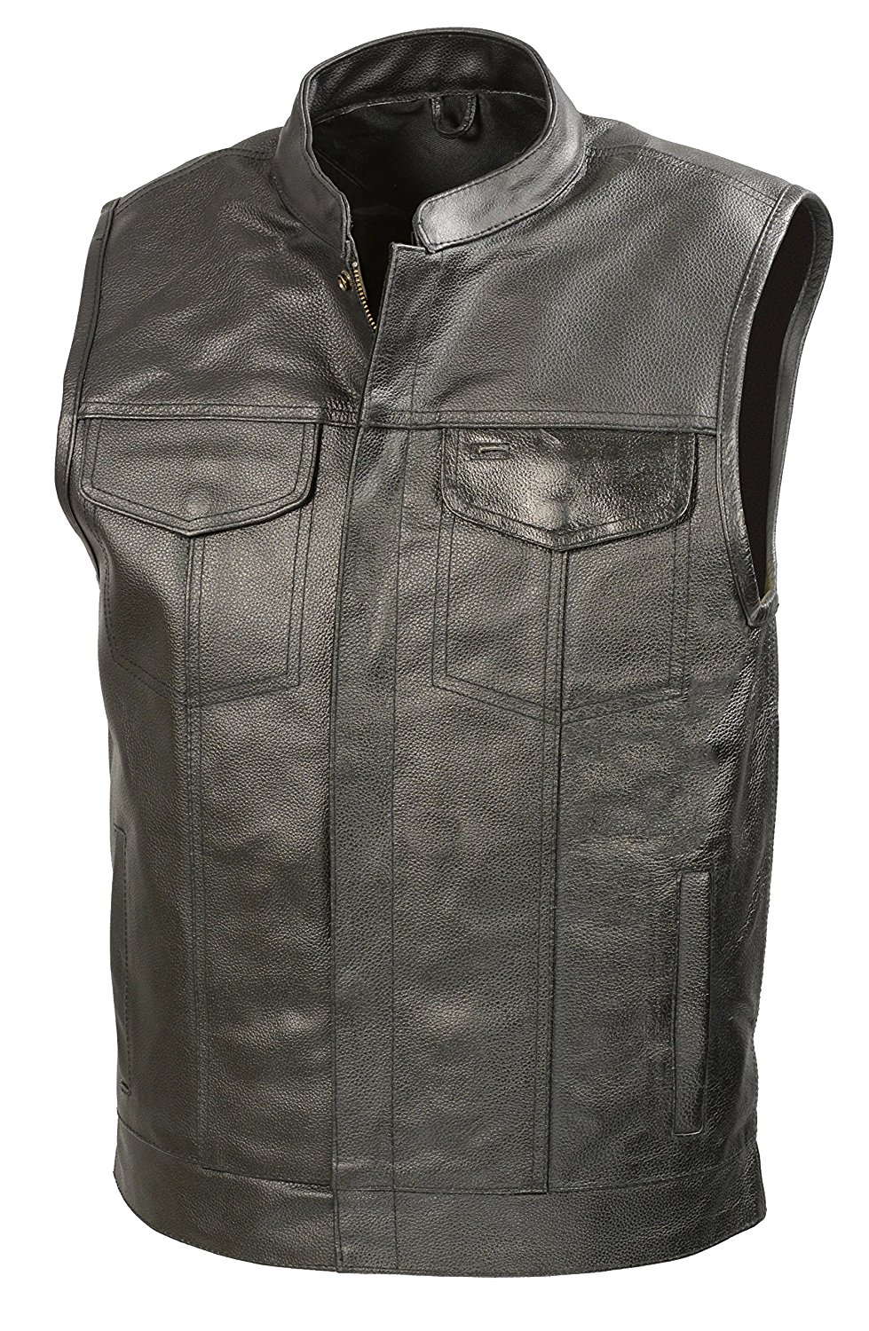 7. The Bikers Zone SOA Leather Vest