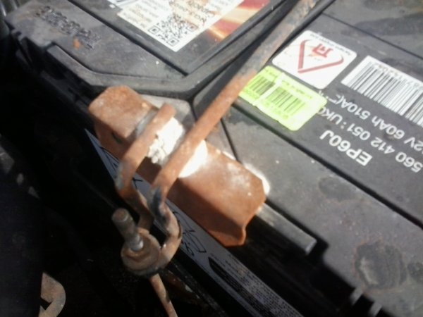rust on car battery