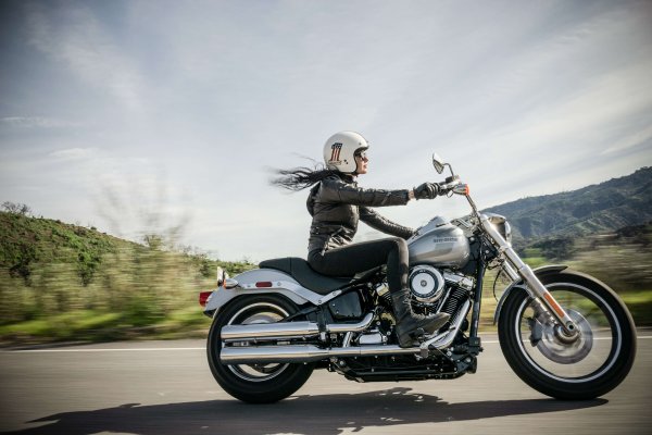 Girl on Harley